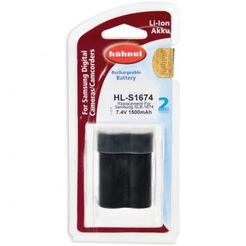 Hähnel HL-S1674 - Batería Li-Ion para Samsung SLB-1674, 7.4V, 1500mAh