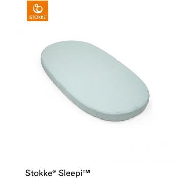 Stokke Sleepi Mini Fitted Sheet - Dots Sage