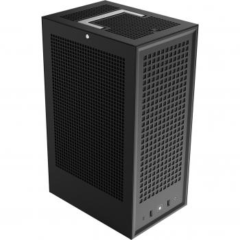 HYTE Revolt 3 Small Form Factor (SFF) Negro - Caja de torre, diseño compacto, soporte para placas base Mini-ITX, espacio para refrigeración líquida y aire, panel lateral de vidrio templado, múltiples opciones de