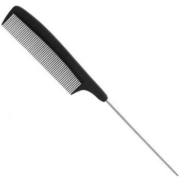 Eurostil Peine Profesional de Carbono con Púa Metálica 223mm 1 Unidad