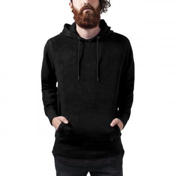 Urban Classic Black Imitation Suede Hoodie