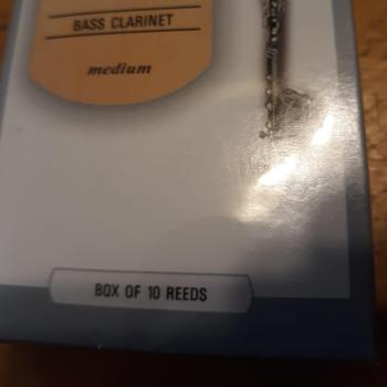 Rico La Voz Bass Clarinet Reeds - Strength Medium (Box of 10)