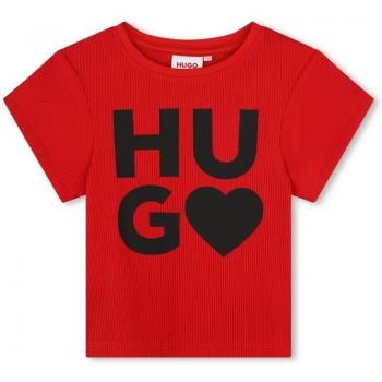 Hugo - Camiseta de niña de manga corta con logo frontal G00063