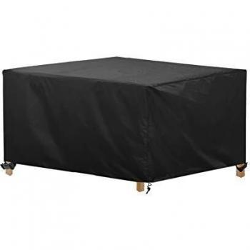 AWNIC Funda Mesa Jardín Impermeable, Funda Protectora Muebles Exterior Impermeable Tela Oxford Resistente al Desgarro 170X115X71cm