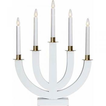 Candelabro Eli Blanco 5 Llamas