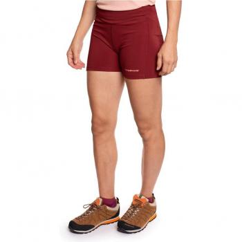 Trangoworld - Pantalón corto de mujer Sotes Burdeos
