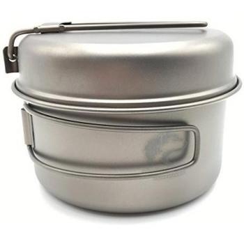 Boundless Voyage 785ml Titanio Sarten y Ollas Juego de utensilios de cocina para acampada 152g
