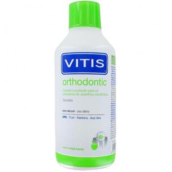 Vitis Orthodontic Mouthwash 500ml - Alcohol-Free Apple-Mint Flavor