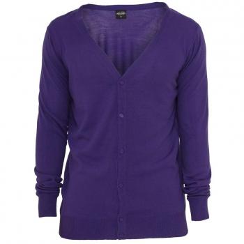 Urban Classics Knitted Cardigan, Color:purple;Größe:L