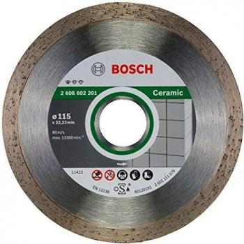 Bosch Professional 2 608 602 201 - Disco tronzador de diamante Standard for Ceramic - 115 x 22,23 x 1,6 x 7 mm