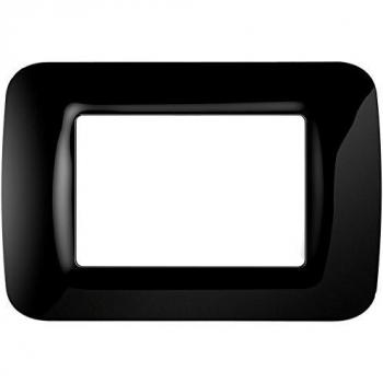 Placa de 3 Módulos Negra Toner Top System Gewiss GW22513