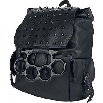 Vixxsin Backstreet Bag Mujer Mochila Negro, poliéster, PVC,
