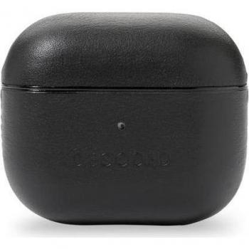 Funda de Piel Decoded AirCase Negra para AirPods 3ª Generación - Protección con TPU y Diseño Elegante