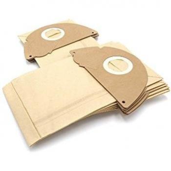 Bolsa de papel vhbw para aspiradora Kärcher 10 unidades - compatible con modelos 2101, 2105, 2111, 2301 y 4000 Plus