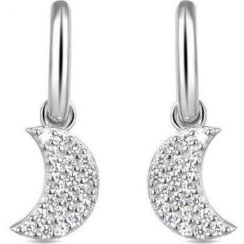 Pendientes de Plata de Ley 925 con Circonita Brillante y Baño de Rodio Luxenter Lisvau Trendcon