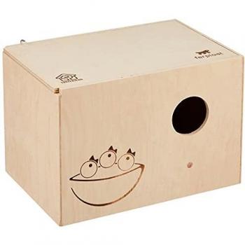 Ferplast Nido para Pájaros, Casas para pájaros, Casa en Madera FSC para Pájaros, Decoración de Exterior