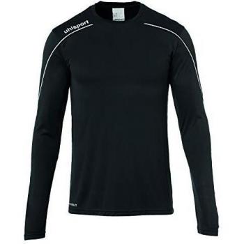 uhlsport Stream 22 Trikot Langarm Sudadera de Entrenamiento, Hombre, Negro/Blanco, 152
