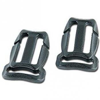 Hebilla de Cinturón Pecho Tatonka 25/20mm QA Par - Negra