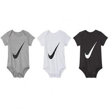 Nike Kids Mono Corto Swoosh 3 Pares - Calcetines cortos para niños, pack de 3 pares, diseño con logo Swoosh, material suave y cómodo, adecuado para uso diario y actividades deportivas