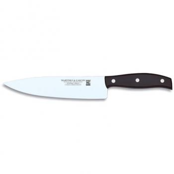 Cuchillo Cocinero Chef 20cm Acero Inoxidable Molibdeno Vanadio Mango Ergonómico Negro MG3765