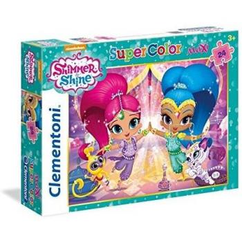 Clementoni- Shimmer & Shine Shimmer and Shine Los Pingüinos De Madagascar Puzzle, 24 Piezas, Multicolor