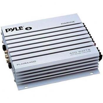 Pyle PLMRA400 - Amplificador impermeable de 4 canales, 400 vatios, plateado