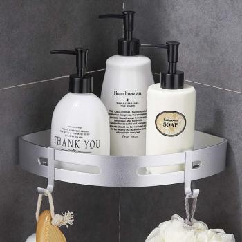 GERUIKE Estante Ducha Estante Ducha Sin Taladro Baño Estante Ducha de Accesorios baño Cesta de Ducha Almacenamiento para Aluminio Adhesivo Montaje en Pared