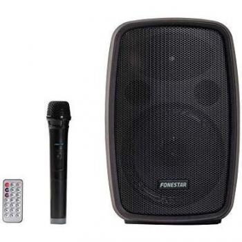 ALTAVOZ PORTÁTIL FONESTAR AMPLY 100W BT FM USB/MICROSD BASS REFLEX MICRÓFONO INALÁMBRICO BAT. 2000MAH MANDO A DISTANCIA