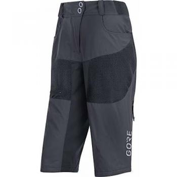 GORE WEAR C5 Pantalón corto de ciclismo para mujer, 38, Gris oscuro