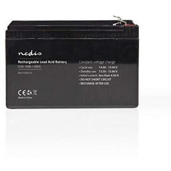 Nedis Bateria Recargable de Plomo-A cido de 12 V 15000 mAh
