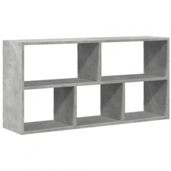 Estantería de Pared Flotante de Madera Ingeniería y Hormigón Gris 100x25x50 cm