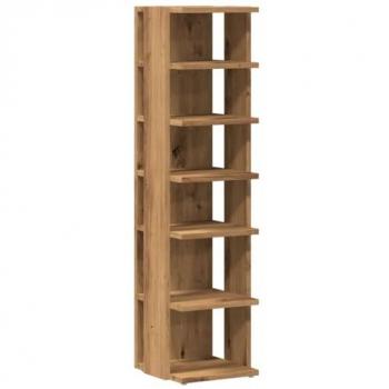 Mueble zapatero madera ingeniería roble artisan 28x27x102 cm Marrón