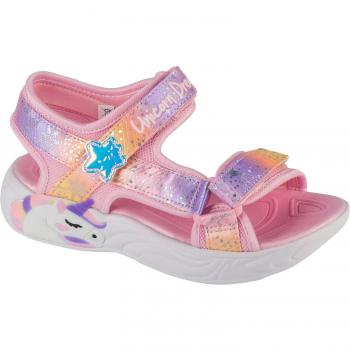 Sandalia Skechers Unicorn Dreams PS Lights para niña, sintético, abiertas, con luces