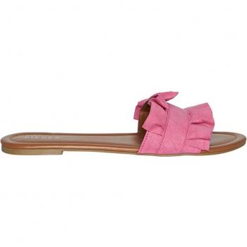 Pieces - Sandalias planas de mujer PIECES efecto piel