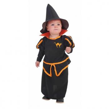 Disfraz infantil y bebé bruja brujita medieval talla 12 meses para niñas de 1 año Creaciones Llopis Disfraz Bebé Bruja Carol