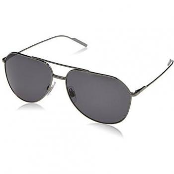 DOLCE & GABBANA Men's 0DG2166 04/81 61 Sunglasses, Gunmetal/Polargrey