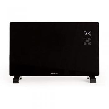 Radiador Convector Eléctrico de Cristal WARM CRYSTAL 2500W con WiFi, Programable 24 horas y Pantalla LED Táctil