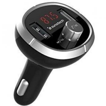 Sunstech FMT400BTUSB - Transmisor FMMP3 Bluetooth con Lector de Tarjetas