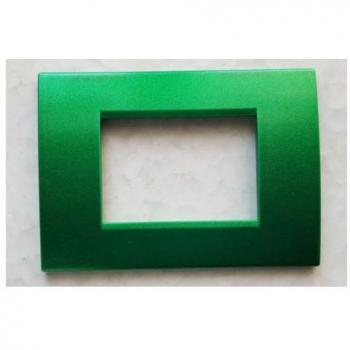 Placas ABS Compatibles para Serie Matix Bticino de 3, 4 y 6 Módulos - Color Verde Oscuro - 6 Foros