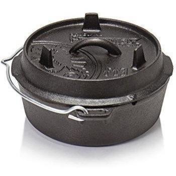 Petromax FT3-T Horno Holandés con Tapa y Base Plana 1.6L