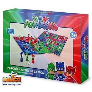 PJ Masks Juego de Mesa Parchís y Oca