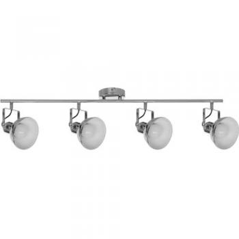 Lámpara de Techo Edit EPIKASA, Metal Cromo y Blanco, 86x21x21 cm