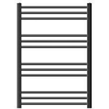 ECD Germany Radiador de baño - 750x800 mm - Antracita - Curvo - Con Conexión Lateral - Radiator Calentador y Secador de Toallas - Calefactor de Aseo - Estilo moderno Tipo Escalera - No Eléctrico