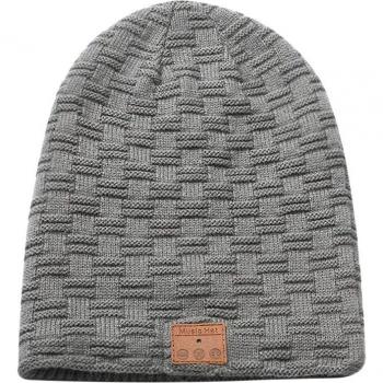 Gorro Unisex Bluetooth de Terciopelo Cálido con Auriculares Estéreo Binaurales para Correr Nocturno