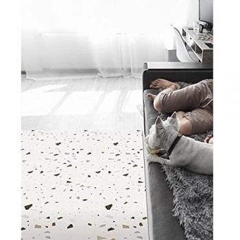 Alfombra Vinílica, Terrazzo, 180 x 90 x 0.2 cm, Color Beige, ALV-004