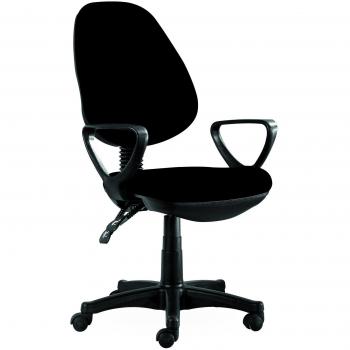 Q-Connect - Silla Giratoria Base Nylon Regulable En Altura 1020+120Mm Alto Negra 475 Mm Largo 440Mm Profundidad