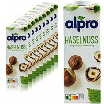 Bebida de Avellana Alpro 100% Natural Enriquecida con Calcio y Vitaminas Brik 1 Litro