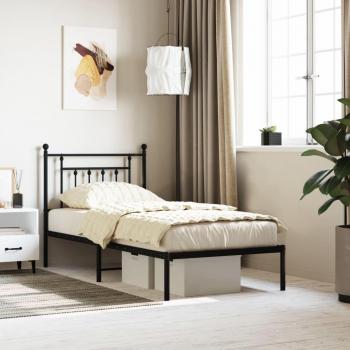 Cabecero de cama metal negro 90x200 cm