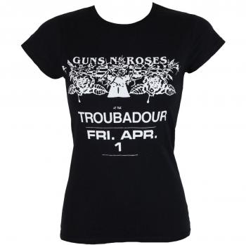 Guns N' Roses Women's Troubadour Metal T-Shirt - ROCK OFF S