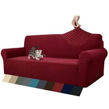 MAXIJIN Fundas de sofá Jacquard para 4 plazas, superelásticas y Antideslizantes, para Perros, Apto para Mascotas, 1 Pieza de Protector de Muebles elásticos